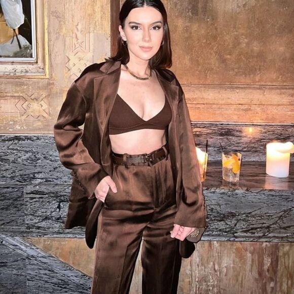 ZARA Blazer Flowy Viscose Linen Blend Pockets New - Picture 5 of 10